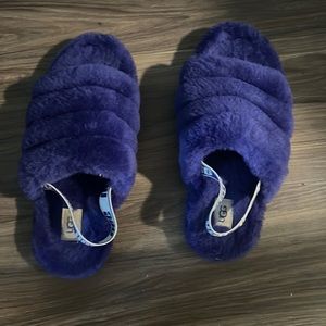 Purple ugg slippers